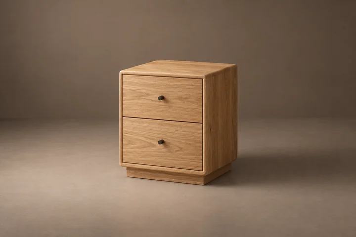 Illustrative product image: Haven oak bedside cabinet